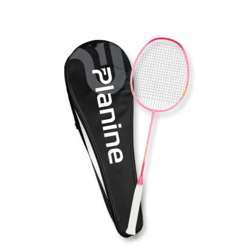 Planine Full Carbon Fiber Badminton Racket (Pink/Red Edition) - Lightweight & Pro Control